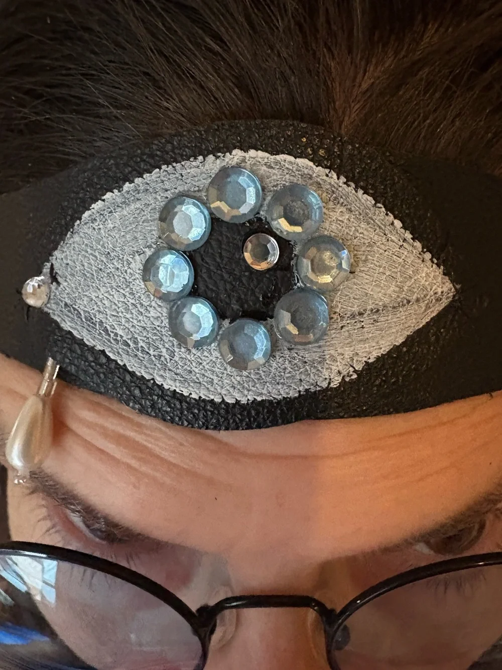 Cyclops head band original handmade real leather